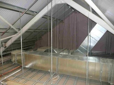 Extract fan and ducting